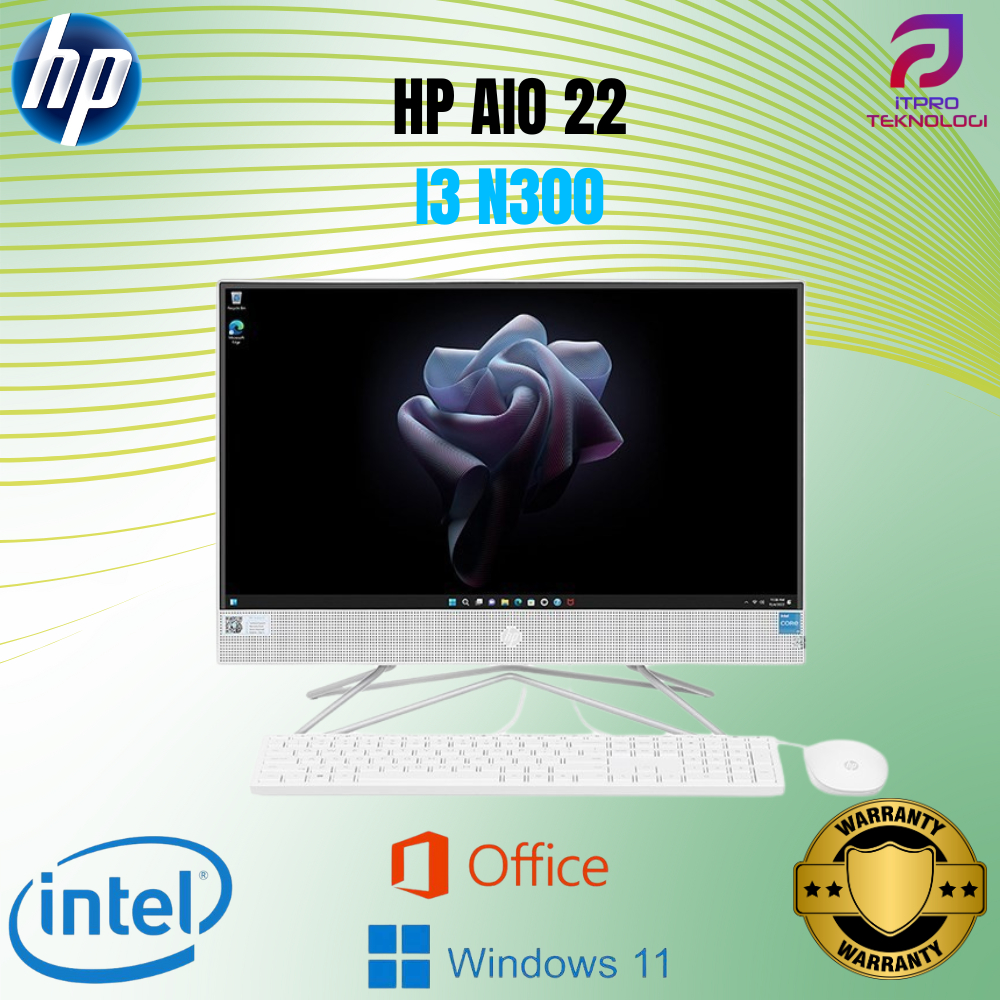 HP AIO 22 I3 N300 8GB 512GB