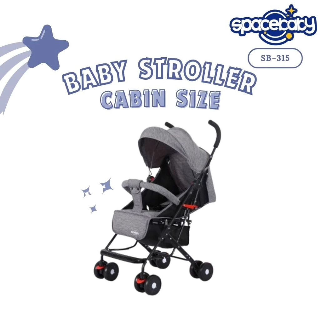 Spacebaby Baby Stroller Cabin Size Kereta Dorong Bayi SB 315