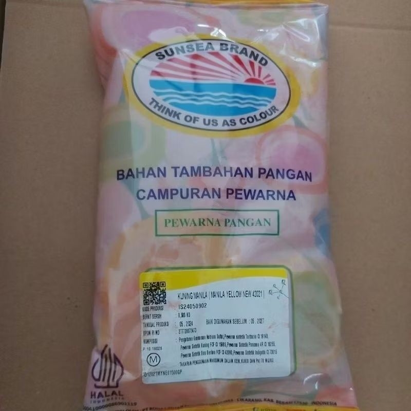 

Pewarna Makanan Kuning Manilla Yellow New (42021) 500 Gr