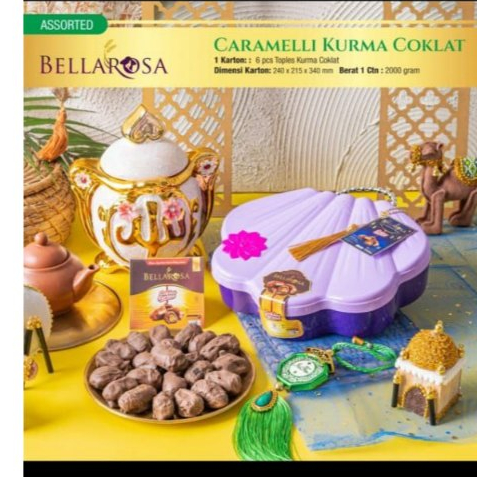 

BELLAROSA CARAMELLI KURMA COKLAT BELLAROSA HAMPERS PARSEL LEBARAN PAKET KURMA PARCEL KUE KERING