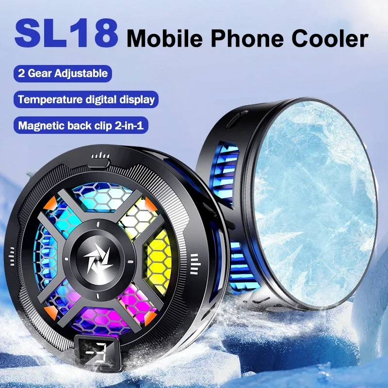 Cooling Fan Smartphone Cooling Fan Magnetic Kipas Pendingin HP Gaming