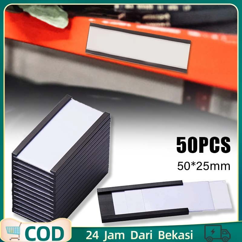 

50pcs/set Magnetic Label Holders / Price Tag Magnetiktempel / Dirak Price Tag Magnetik / Magnetik Dirak Name Tag