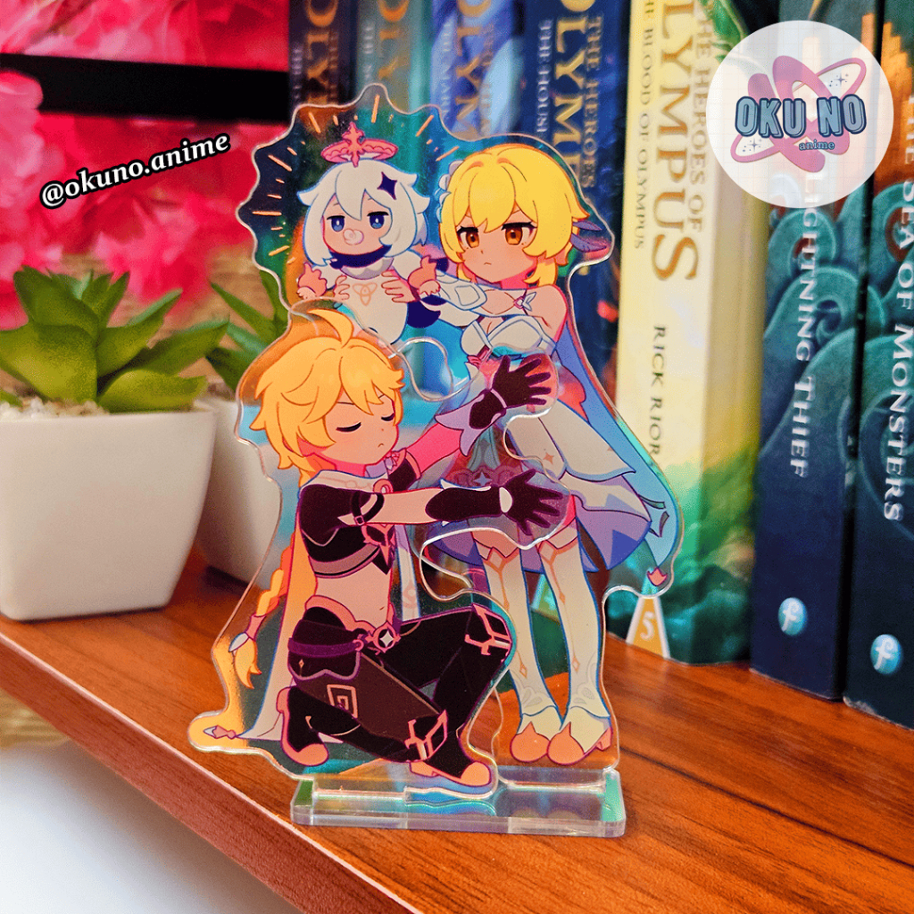 Genshin Impact Aether and Lumine Standee / Figure Akrilik