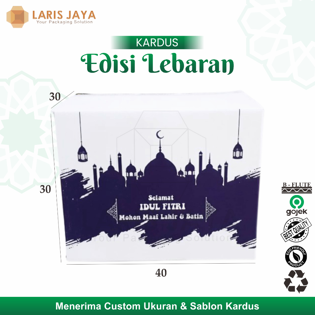 

Kardus Lebaran/Kardus Parcel/Kardus Idul Fitri UK40x30x30 - MEDIUM PUTIH BIRU NEW DESIGN 40 x 30 x 30 cm