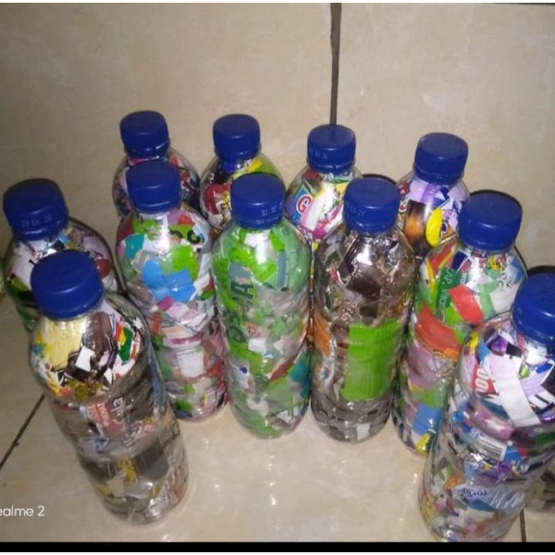 prakarya ecobrick 600 ml berat 250 gram