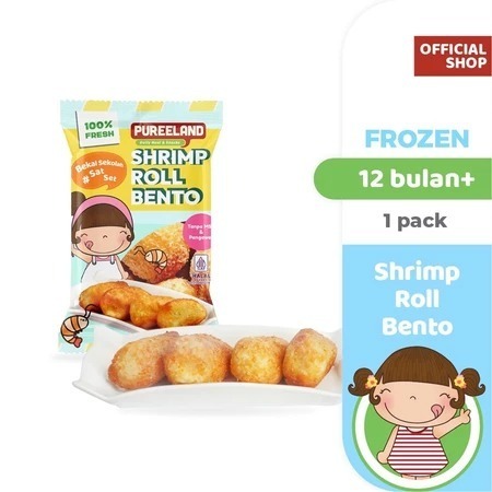 

1 PORSI 12+ PUREELAND FROZEN SHRIMP ROLL BENTO UDANG GULUNG BENTO MAKANAN ANAK