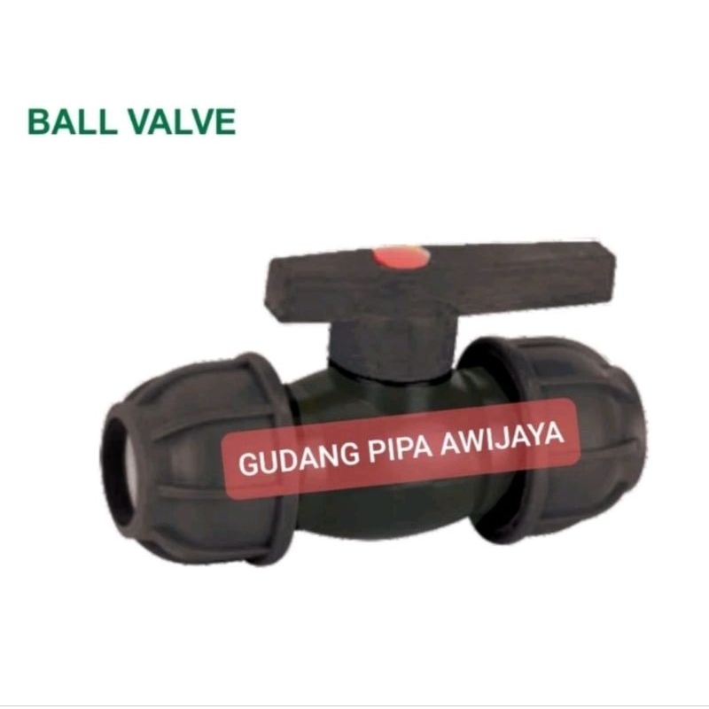 BALL VALVE PIPA HDPE 4 INCH ATAU 110MM