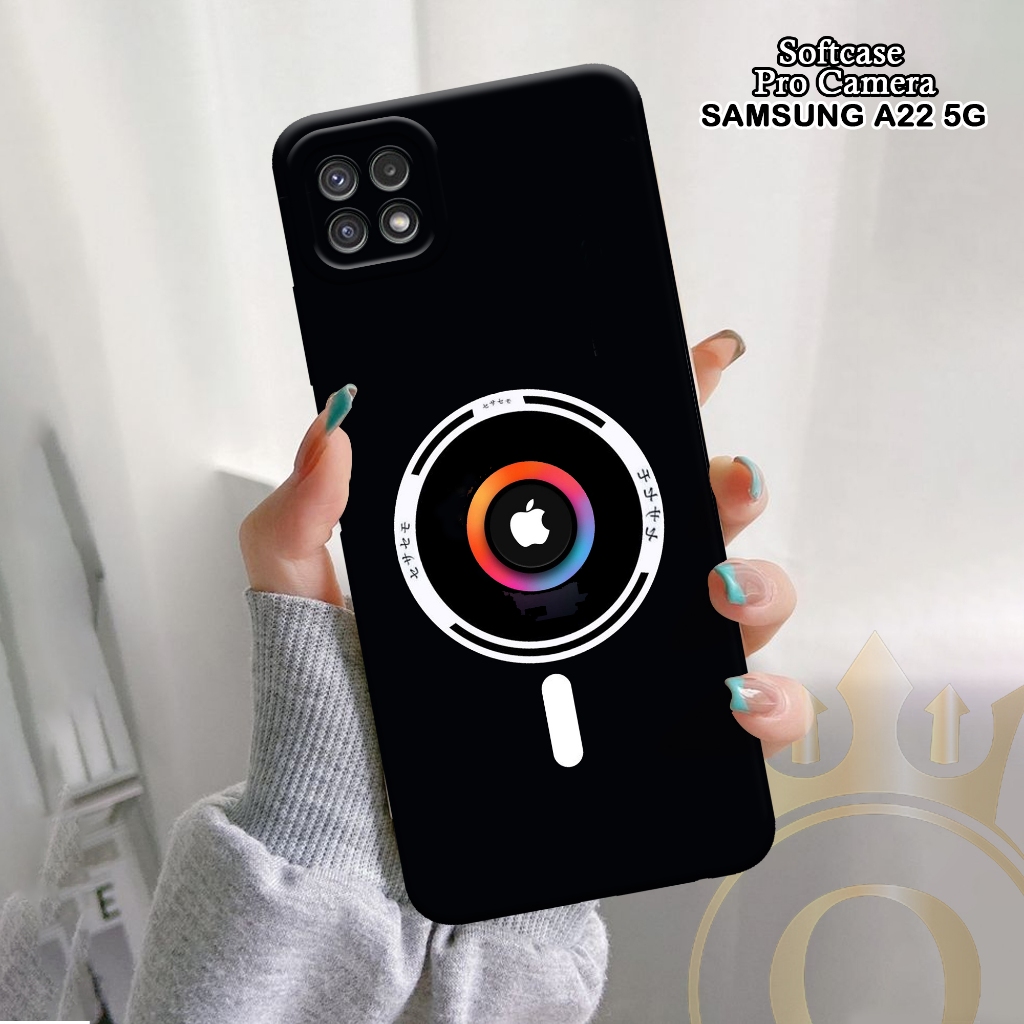 Softcase Samsung Galaxy A22 5G - ORORA - Casing Samsung Galaxy A22 5G - Motif case Logo - softcase S