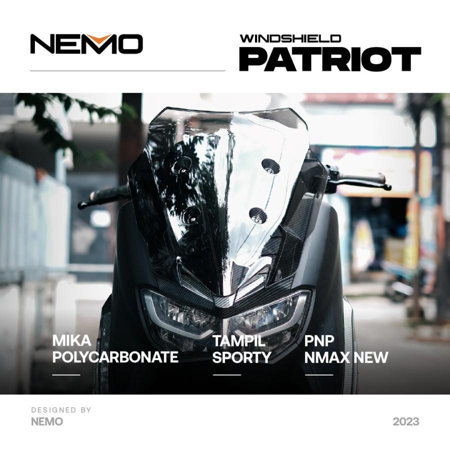 Windshield NMAX NEW PATRIOT- Nemo Wind Shield Visor Yamaha New Nmax 2020