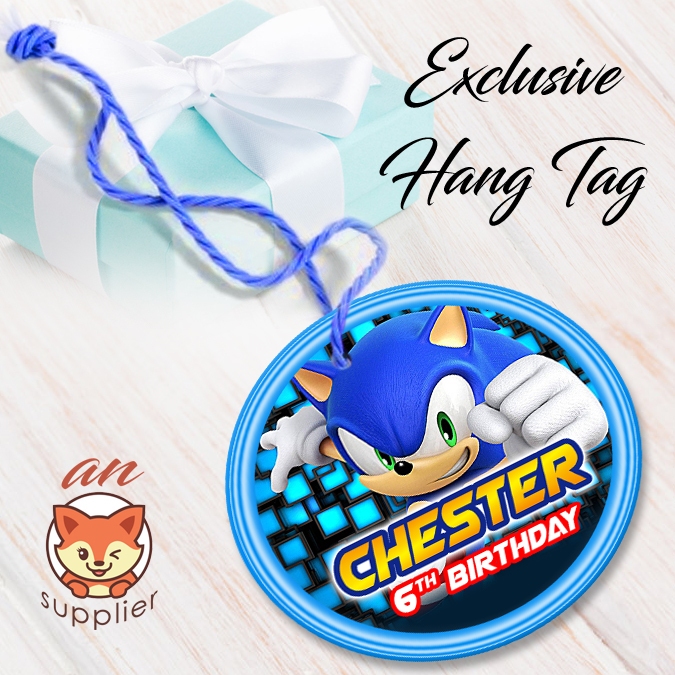 SONIC 2-1 HANG TAG THANK YOU CARD ULTAH / ULANG TAHUN