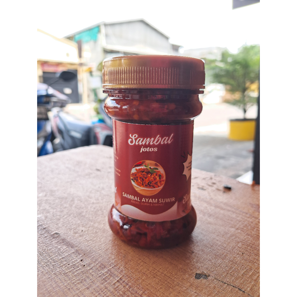 

Sambal Jotos Sambal Ayam Suwir Pedas 150gr Sambal Kemasan/Sambal Pedas