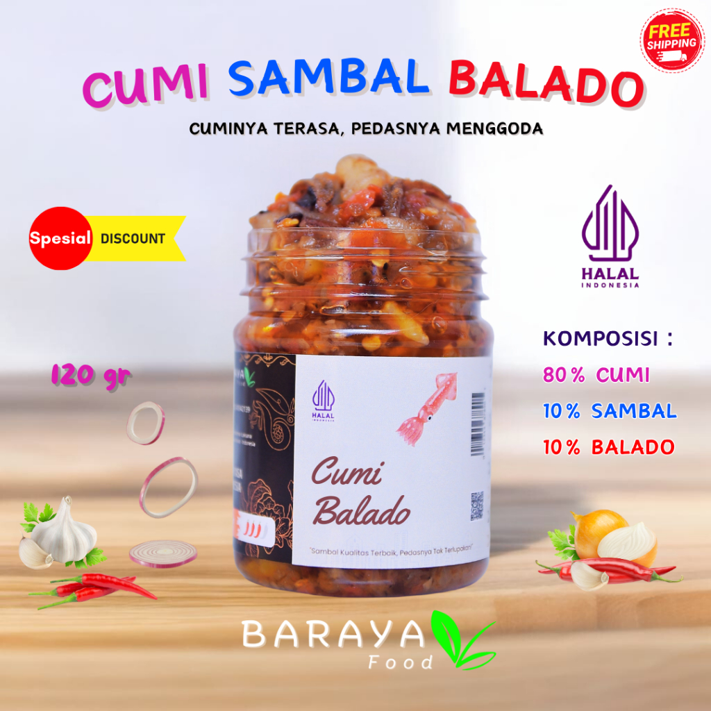 

CUMI SAMBAL BALADO - 120 gr - Baraya Food