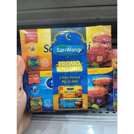 

Teh SariWangi 1+1 (1 ASLI TB30 + 1 MELATI TB25) - Promo Pack