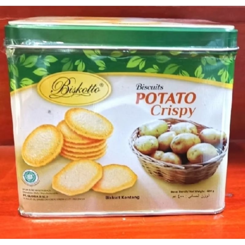 Potato crispy kentang kaleng biskuit