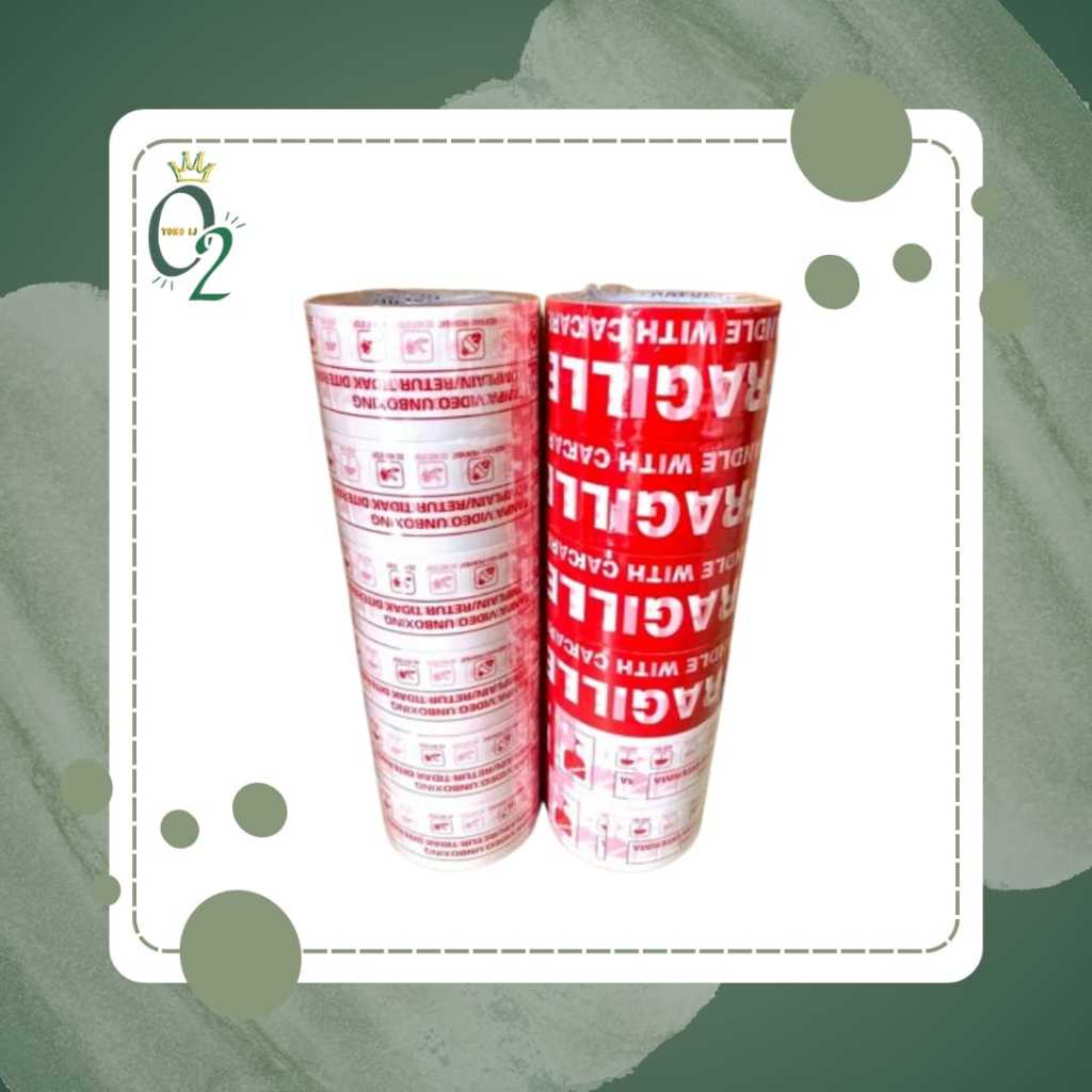 

Lakban Fragile PER PCS 45mm*50y / 45mm*100y