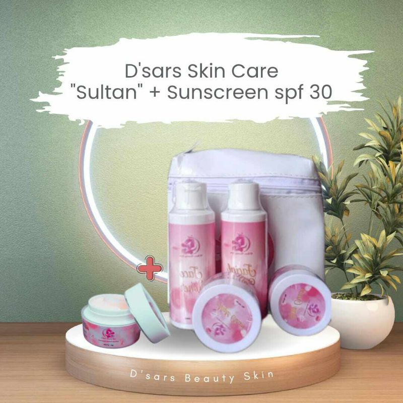 Skincare Sultan + Sunscreen spf 30. By D'Sars Dian Saraswati.