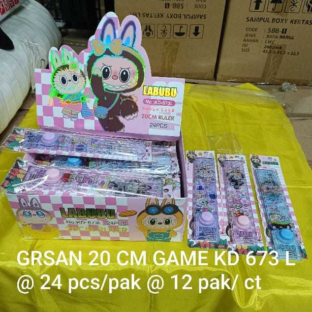 

penggaris gambar labubu maze dan pont shotter air ( 20 cm ) bahan tebal kodeKD 673 L satuan yosep