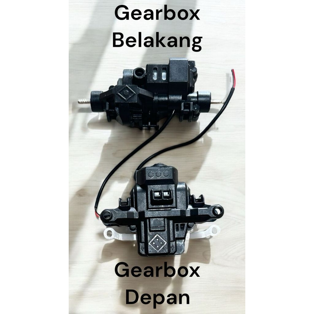 TERMURAH SPAREPART RC ROCK CRAWLER GEARBOX DEPAN DAN GEARBOX BELAKANG RC RC 1:18 MESIN GEARBOK DEPAN