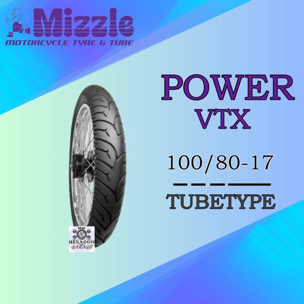 Ban Motor Mizzle Power VTX 100/80-17 Tubetype Ring 17