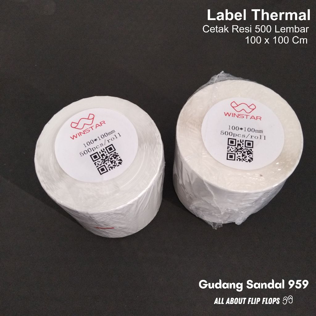 

LABEL THERMAL UKURAN 100 X 100 CM ISI 500 LEMBAR CETAK RESI / LABEL PENGIRIMAN MASSAL