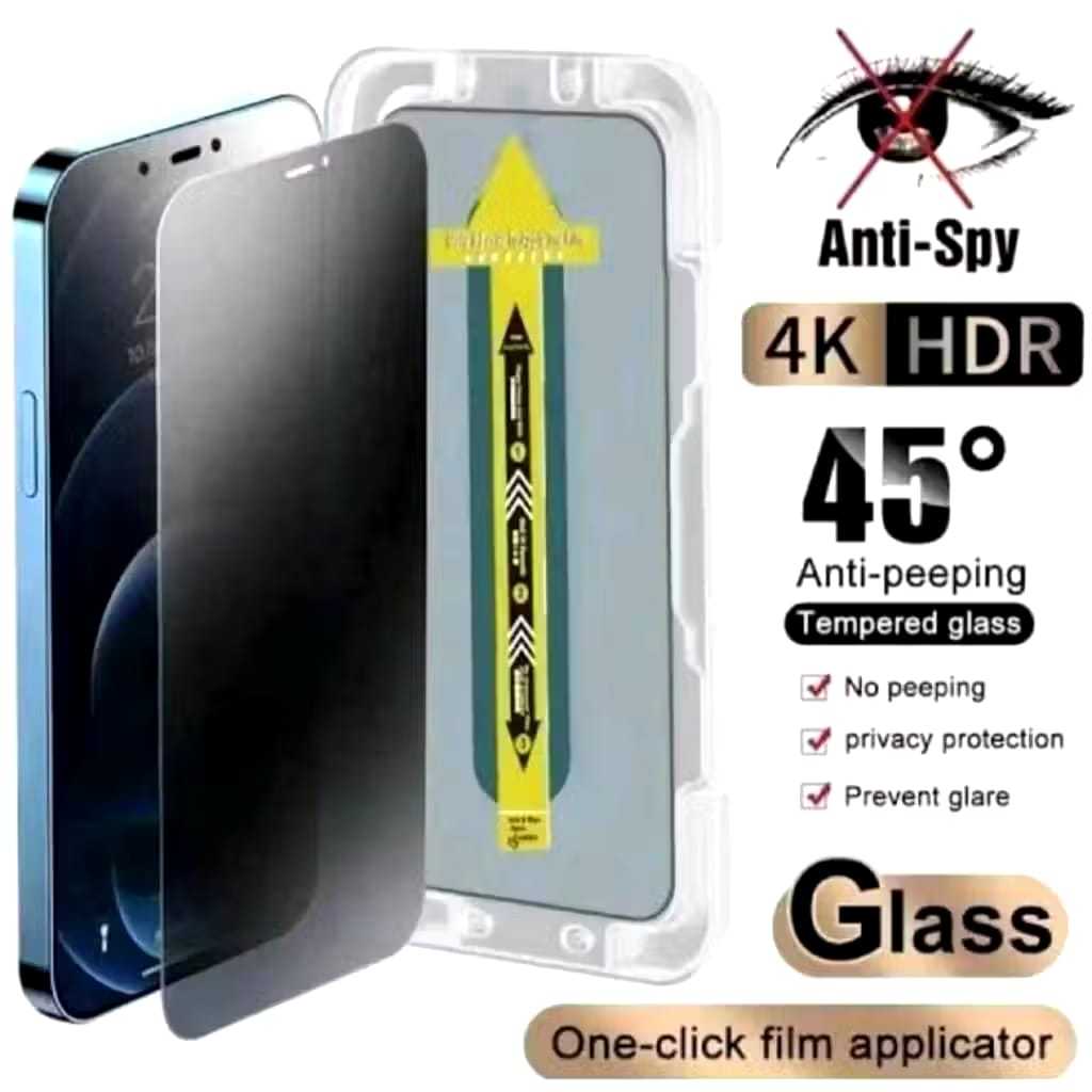 SuperFit Spy Kaca Tempered Glass Anti Spy Easy Instal Redmi Xiaomi Pocophone Redmi 14C/12C/10C/13C/P
