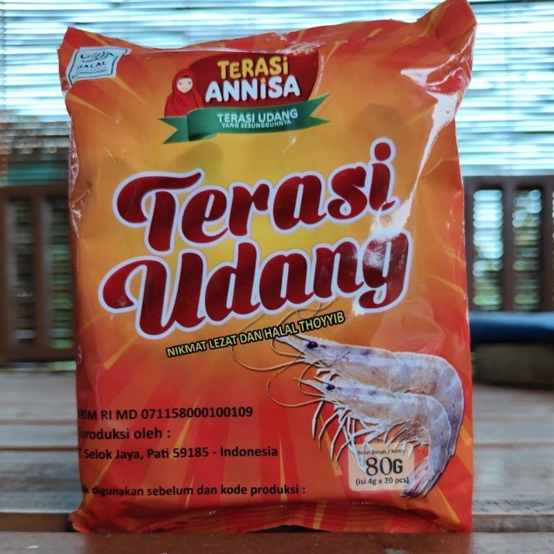 

Terasi Udang Annisa 1 pack Isi 20 pcs x 4 g.