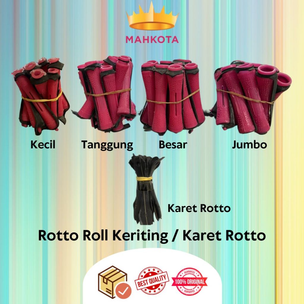 **Mahkotacosmetik** Rotto Roll Keriting /Karet Rotto warna random