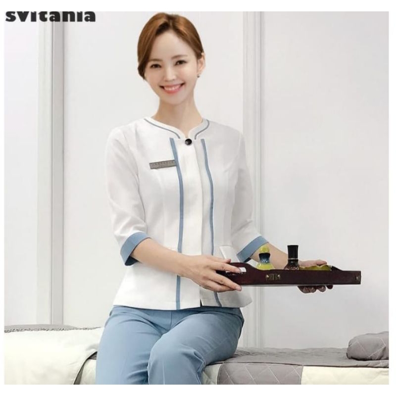 Seragam kerja wanita Klinik kecantikan, SPG, Perhotelan dll