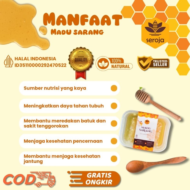

Sarang Madu ASLI sangat disukai Anak sehat tanpa tambahan Gula