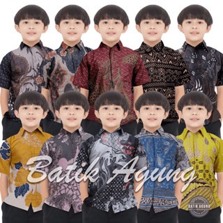 Kemeja Anak Cowok Hem Pria Dewasa Terbaru 2024 Heam Lengan Panjang Pendek Korean Style Baju Batik An