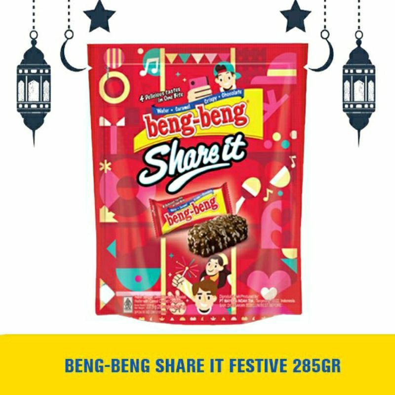 

BENG-BENG SHARE IT FESTIVE 285GR | ISI 25 PCS