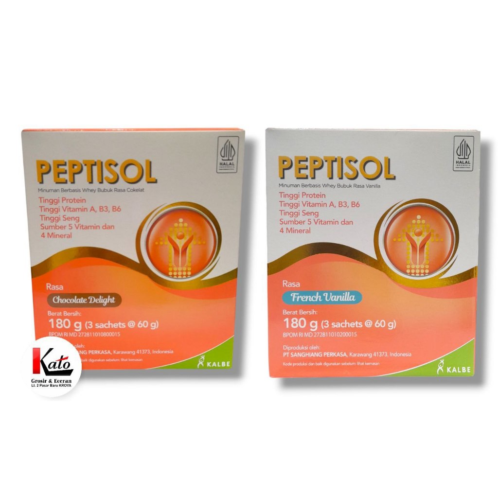 

Peptisol Susu Minuman Berbasis Whey 180gr French Vanilla//Chocolate Delight