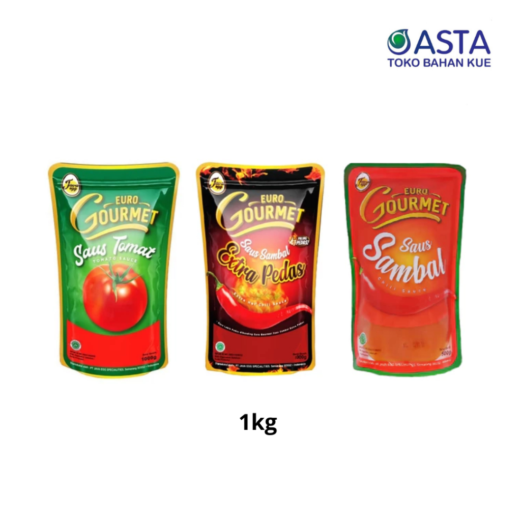 

Euro Gourmet Saus Tomat - Sambal - Extra Pedas 1 Kg