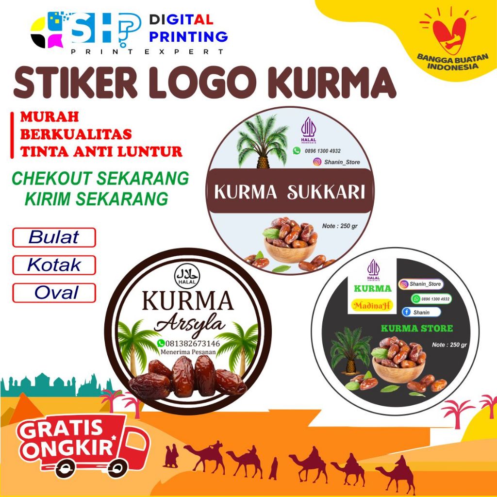 

Cetak Sticker Vinyl Lebel Kemasan Minuman makanan Bahan Anti Air Cutting Pola