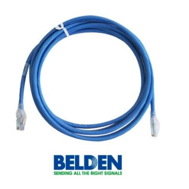 Kabel UTP / Jaringan LAN Merk Belden Cat6e 15 Meter Warna Biru