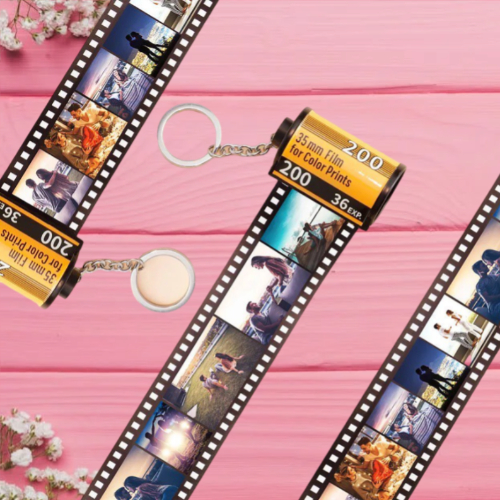 Roll Film Custom Gantungan Kunci 10 foto Valentine's / Kado Gantungan Roll Film / Kado Ulang Tahun
