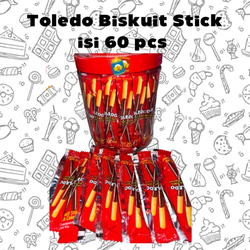 

Toledo Biskuit Stick Toples isi 60 pcs