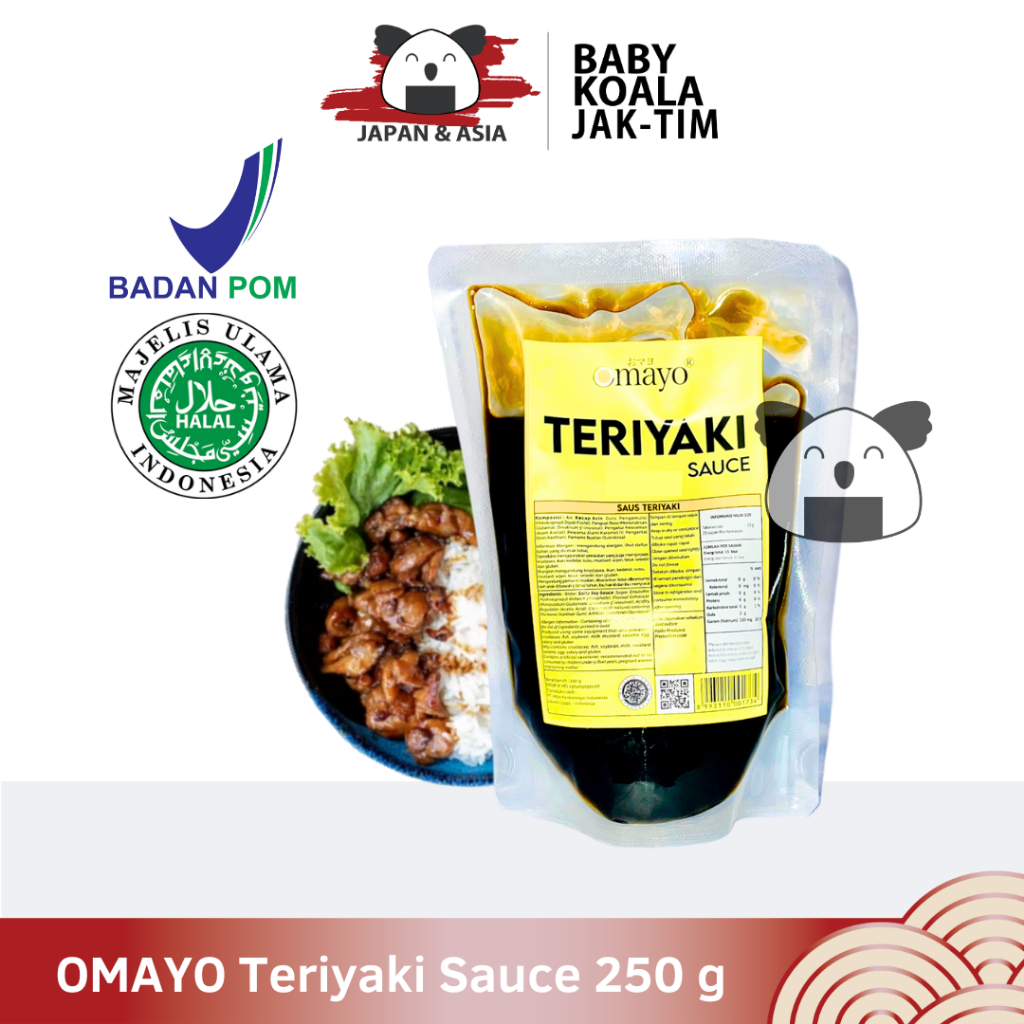 

OMAYO Teriyaki Sauce 250 g Halal | Saus Teriyakai Ala Jepang - Jaktim