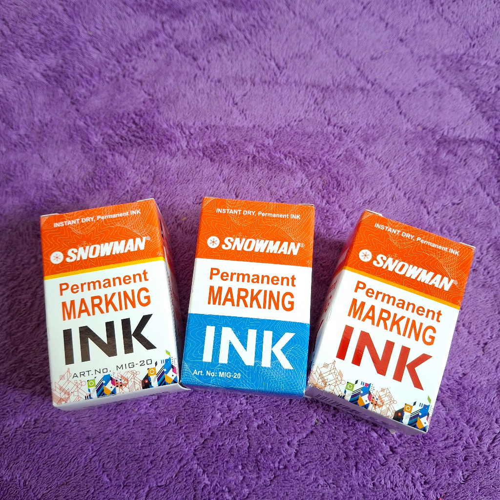 

TINTA SNOWMAN PERMANENT MARKING INK/ REFIL TINTA SPIDOL PERMANENT