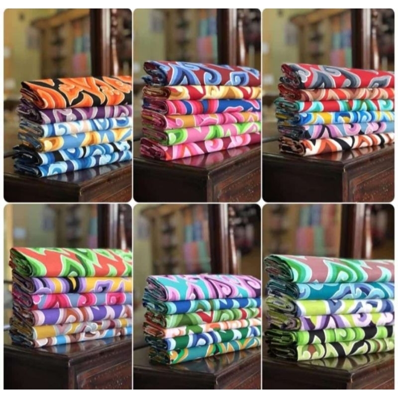 Kain batik mega mendung print