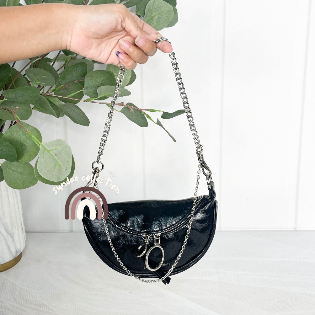 Baru CK TAS WANITA WRINKLED WAISTBAG  TAS WANITA PINGGANG CK WAISTBAG CK26