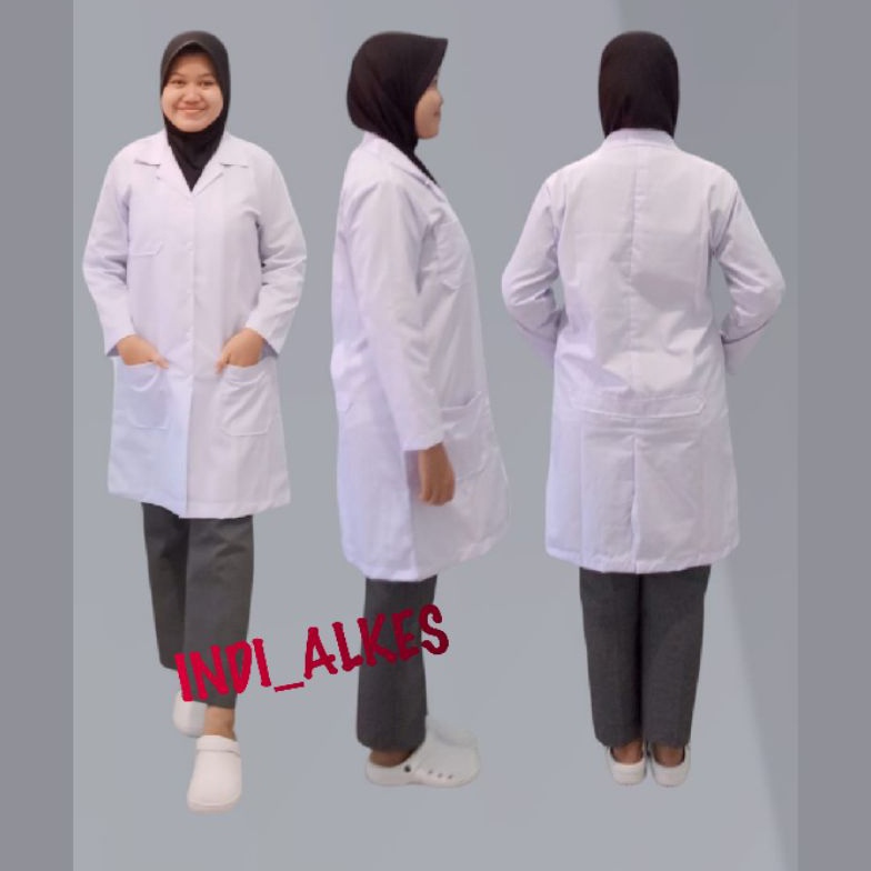 Hemat Baju Lengan Pendek  Lengan Panjang Jas Lab  Baju Praktek  Baju Lab