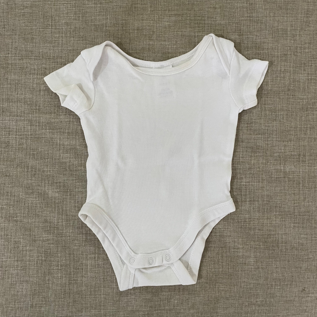 Preloved Baby OOO Bodysuit - Warna Putih | Newborn Bayi 0-3 Bulan