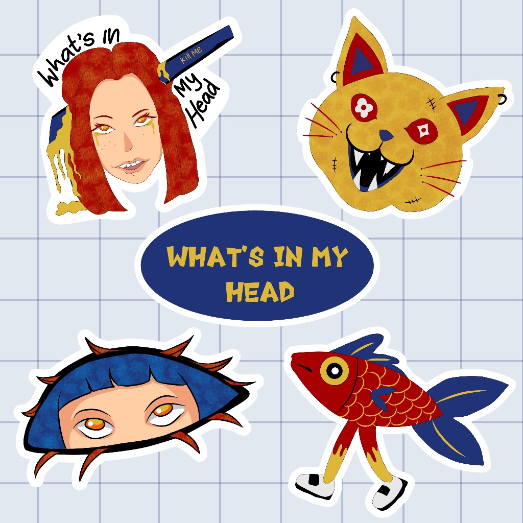 

DIE CUT VINYL STICKER PACK TERMURAH BY SAKAARTKEY - HABISIN STOCK What's in my head