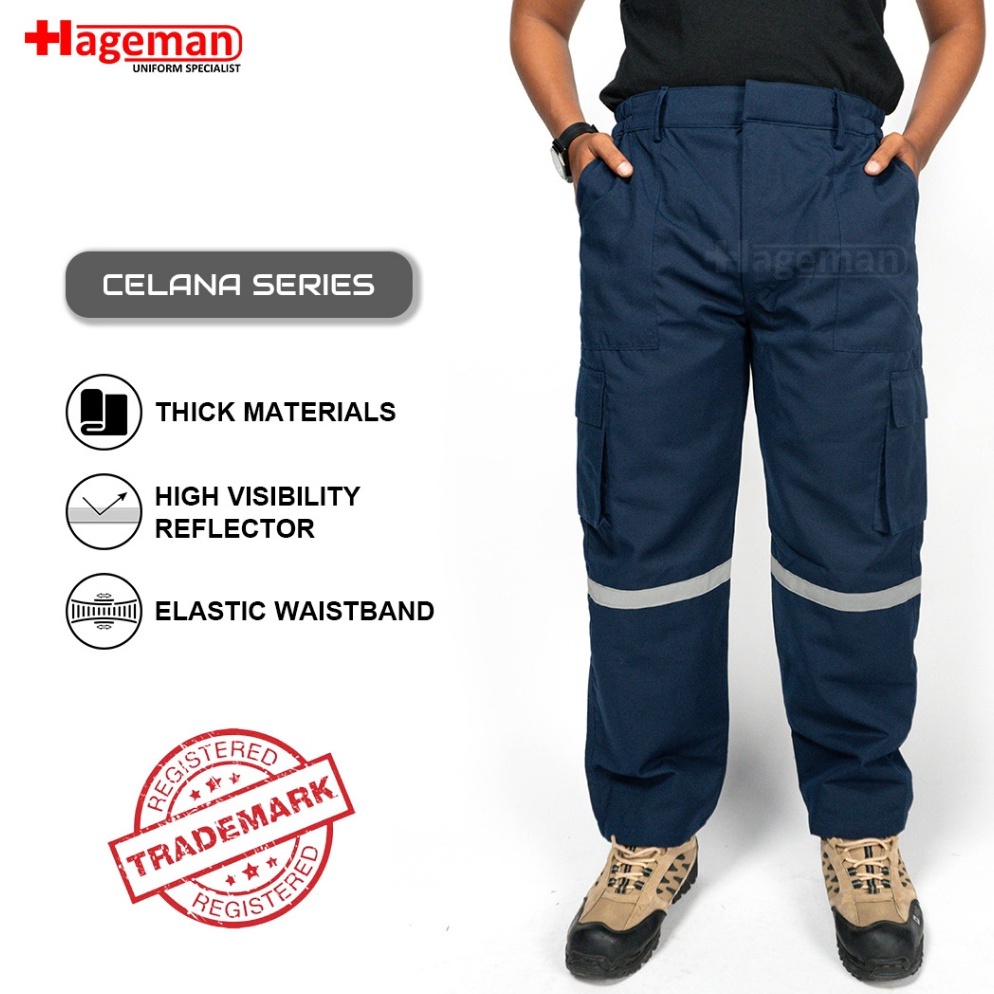 Disc Hageman  Celana Safety  Celana Wearpack Safety Warna Biru Navy