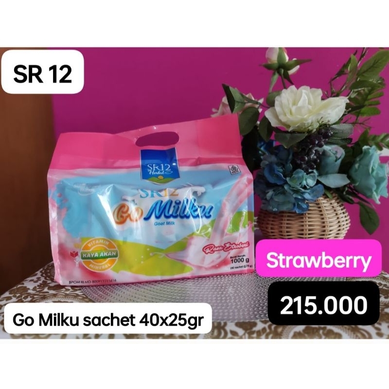 

susu kambing Etawa SR12 stroberi