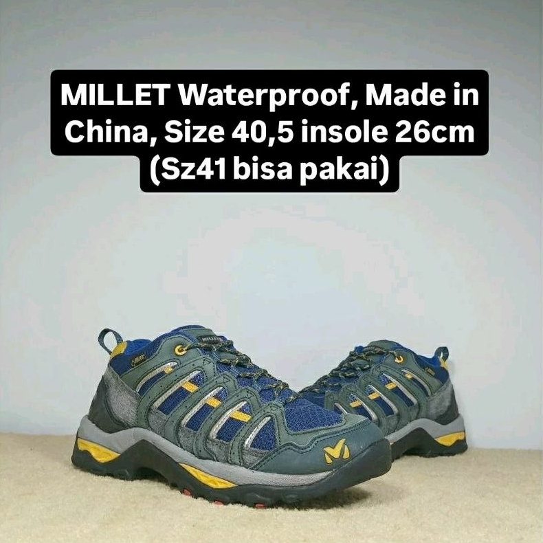 Sepatu Outdoor Millet Cannes Waterproof Sepatu Hiking Trailrunning Trekking Traveling