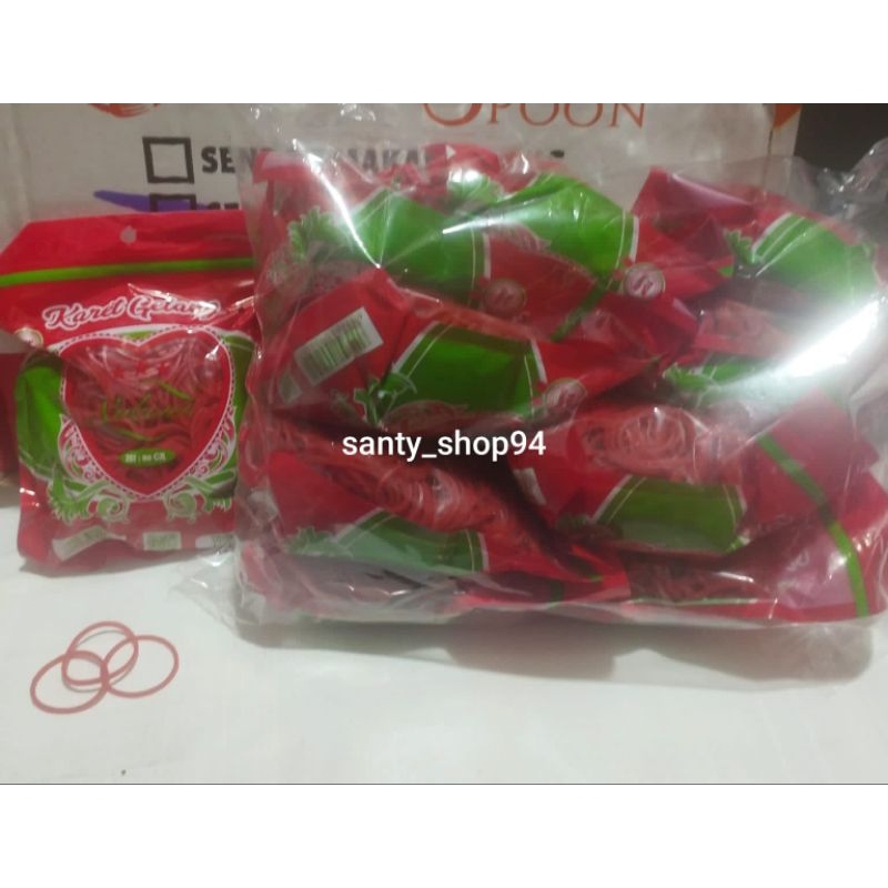 

Karet gelang Sukawa merah 10 pak isi 80gram total 800gram diskon