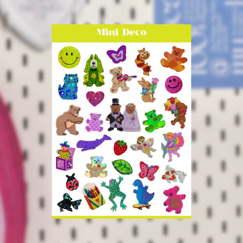 

DECO STICKER SHEET FOR JOURNALING SCRAPBOOK DECO NOTEBOOK PHONECASE