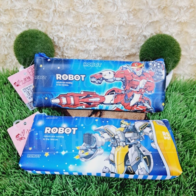 

Tempat Pensil Robot Biru Pensil Case Robot Tempat Pensil Kain